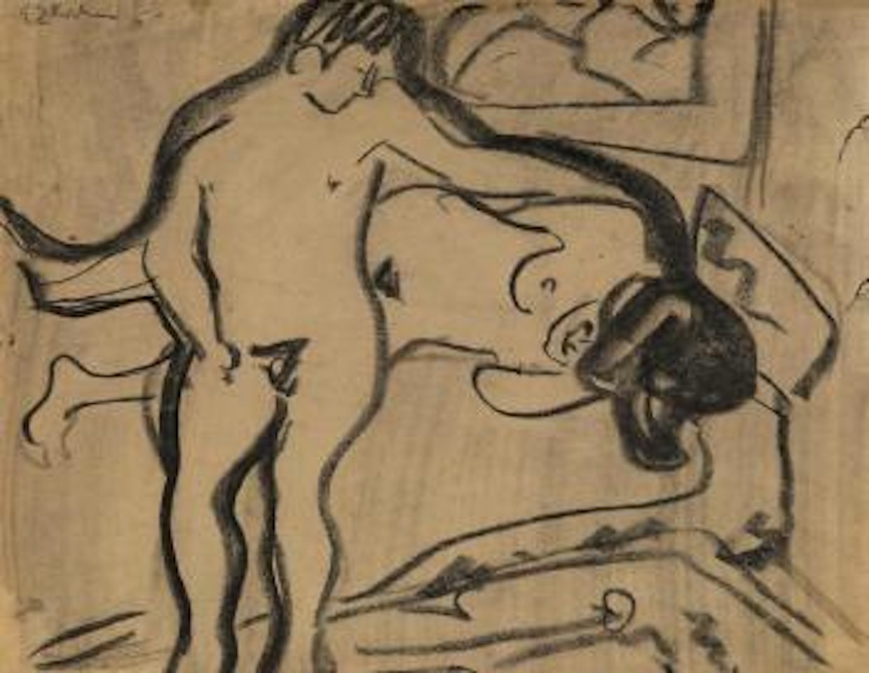 Paar (Liebespaar) by Ernst Ludwig Kirchner