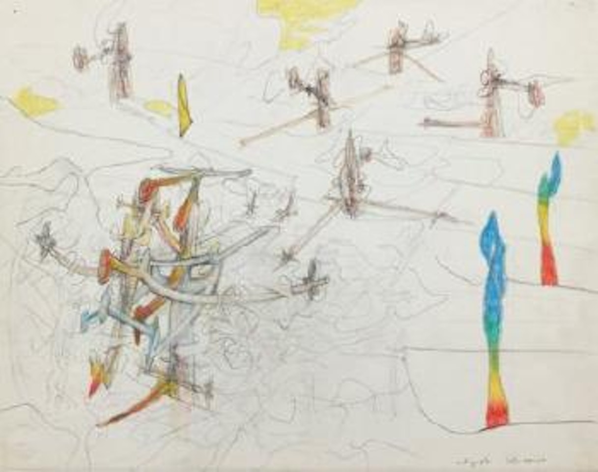 Calligraphie pata-organique by Roberto Matta
