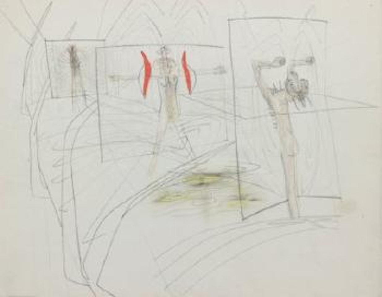 Etude pour la crucifixhim by Roberto Matta
