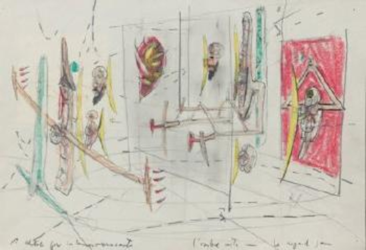 L'ombre verte - le regard jaune by Roberto Matta