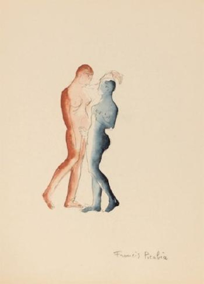 Couple nu de face by Francis Picabia