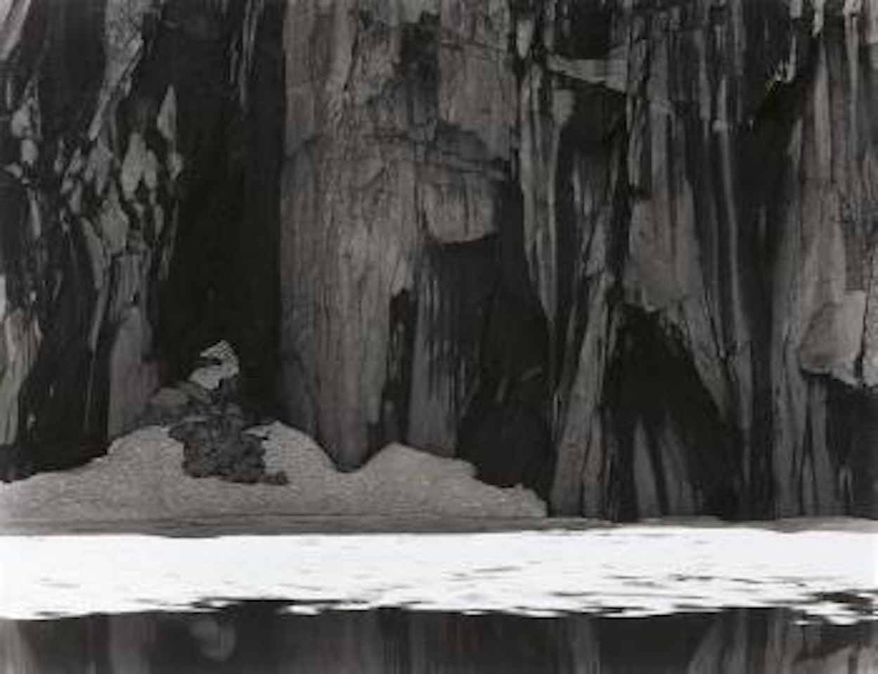 Lake Precipice, 'Frozen Lake and Cliffs', Kaweah Gap, Sierra Nevada by Ansel Adams