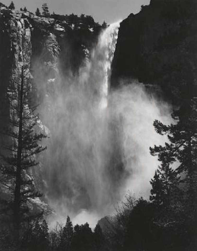 Bridal Veil Fall, Yosemite Valley by Ansel Adams