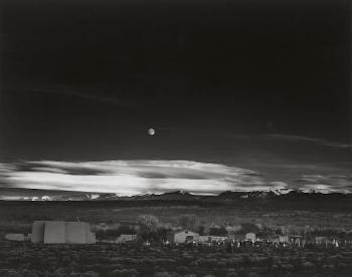 Moonrise, Hernandez, Northern New Mexico by Ansel Adams