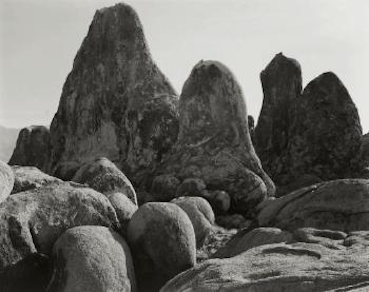 Rocks in the Alabama Hills, Owens Valley, California by Ansel Adams