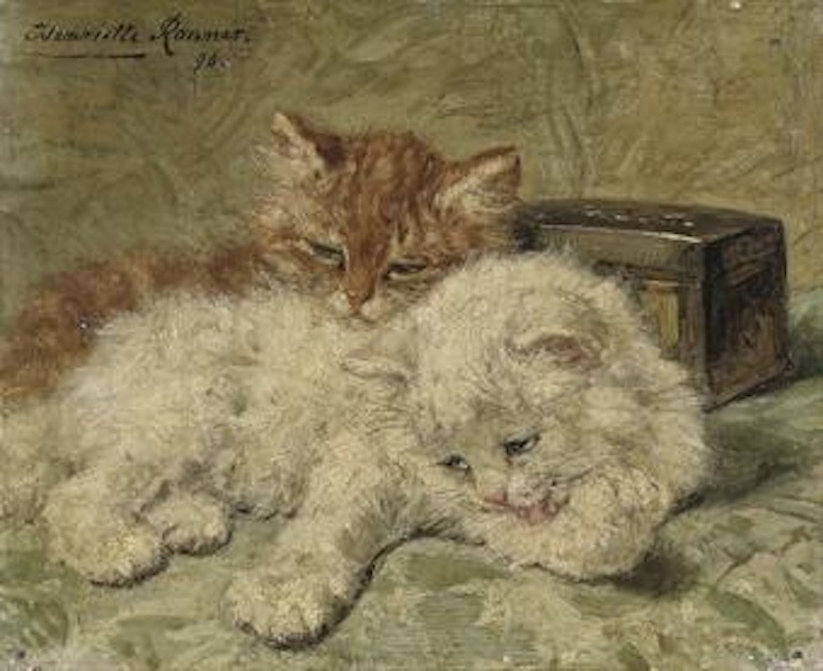 Ginger and white by Henriette Ronner-Knip