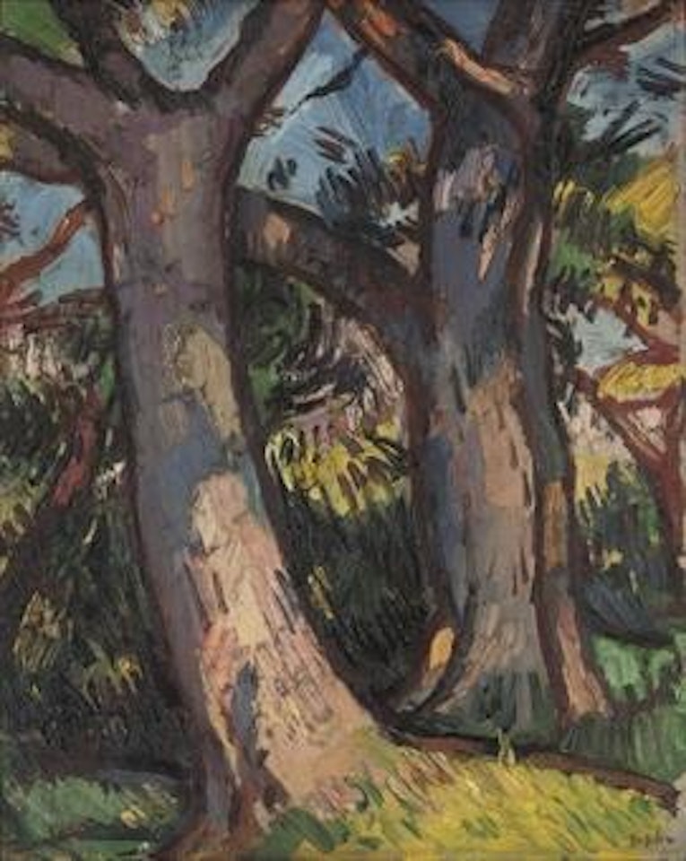 Trees at Douglas Hall by Samuel John Peploe
