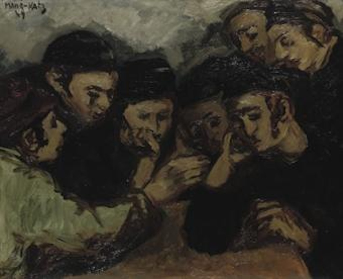 Talmud Lesson by Emmanuel Mané-Katz