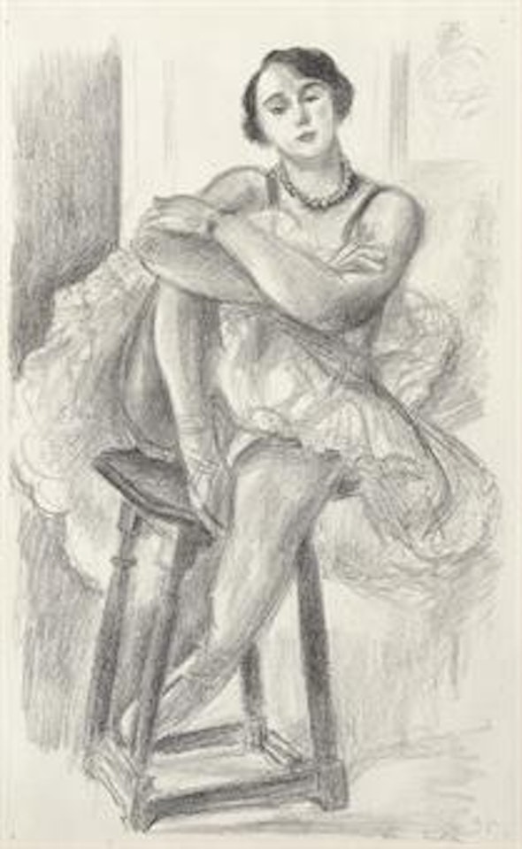 Danseuse au tabouret, from Dix danseuses (D. 481) by Henri Matisse