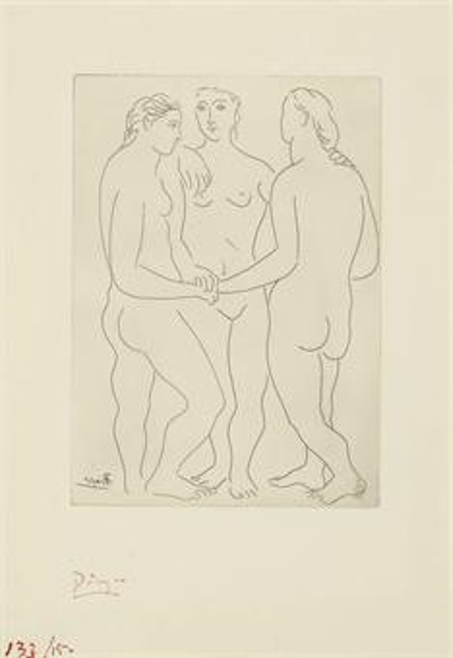 Les trois amies (B. 76; Ba. 117) by Pablo Picasso