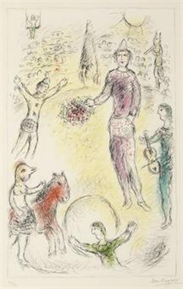 Clowns musiciens (M. 978) by Marc Chagall