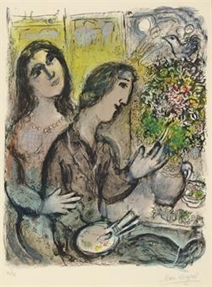La femme du peintre (M. 630) by Marc Chagall