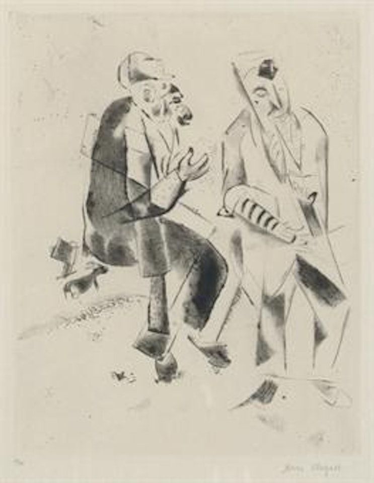 Die Grossväter, from Mein Leben (K. 3) by Marc Chagall