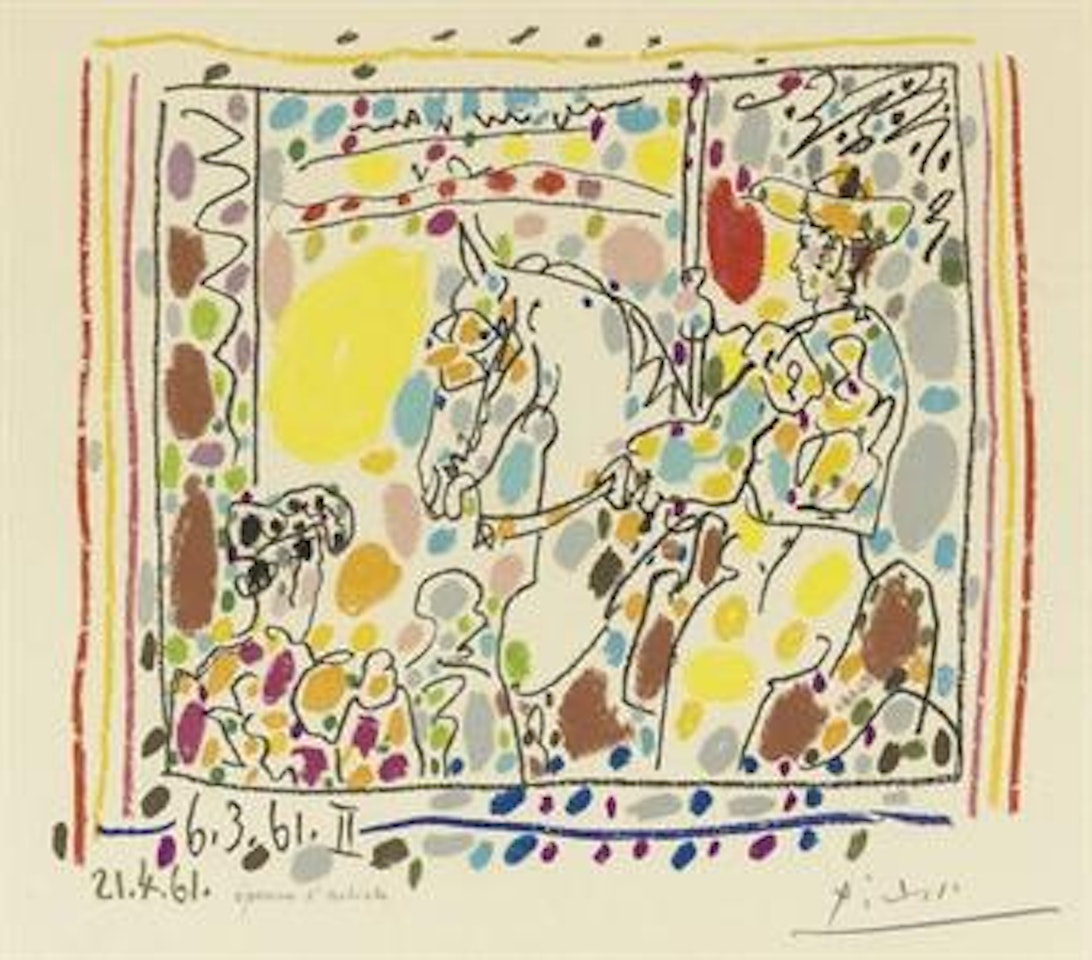 Le Picador II, from A los toros avec Picasso (B. 1017; M. 350) by Pablo Picasso