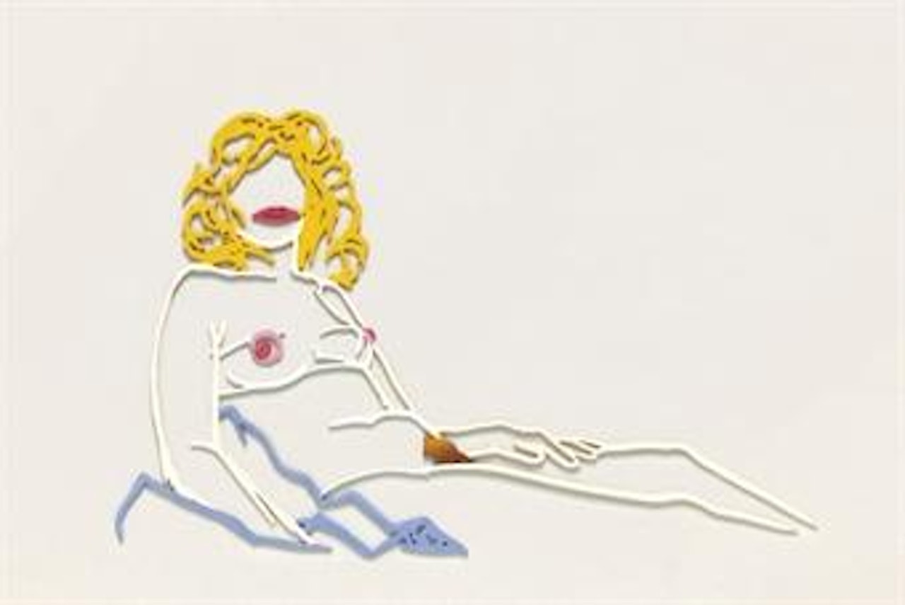Partial Monica with Hat and Beads by Tom Wesselmann