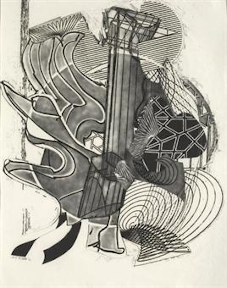 Fossil Whale (first state), from Moby Dick Engravings by Frank Stella