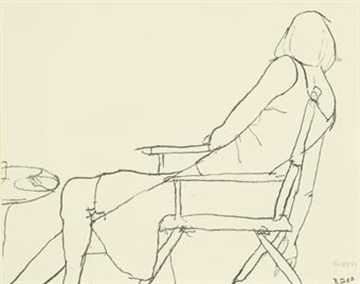 Phyllis in a Director's Chair by Richard Diebenkorn