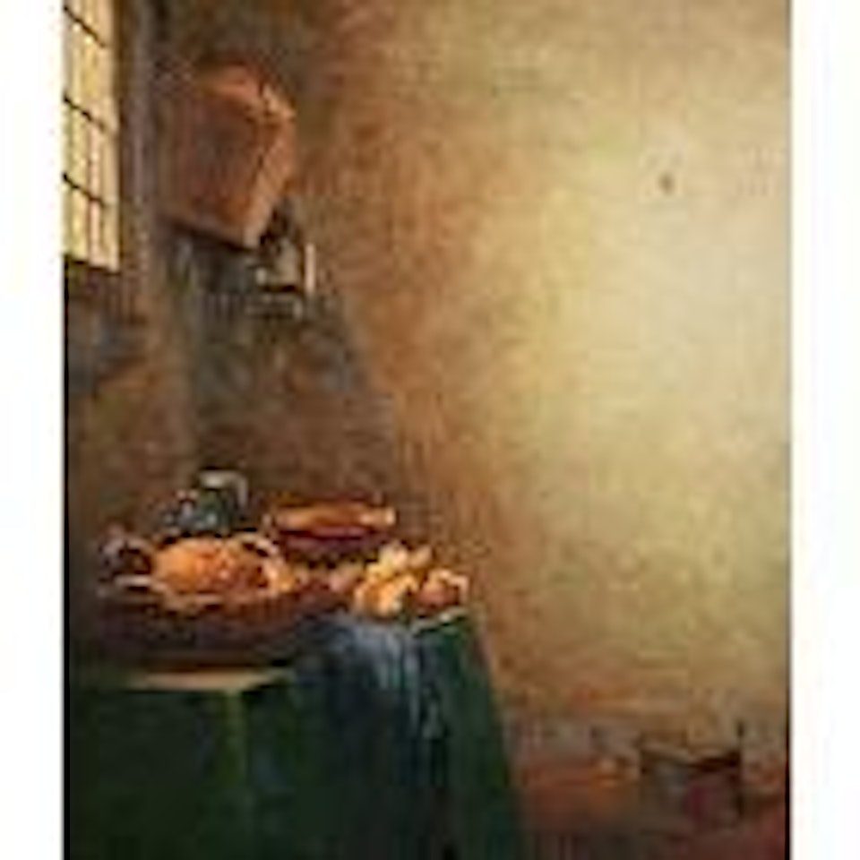 Vermeer - The Milkmaid by Yue Minjun