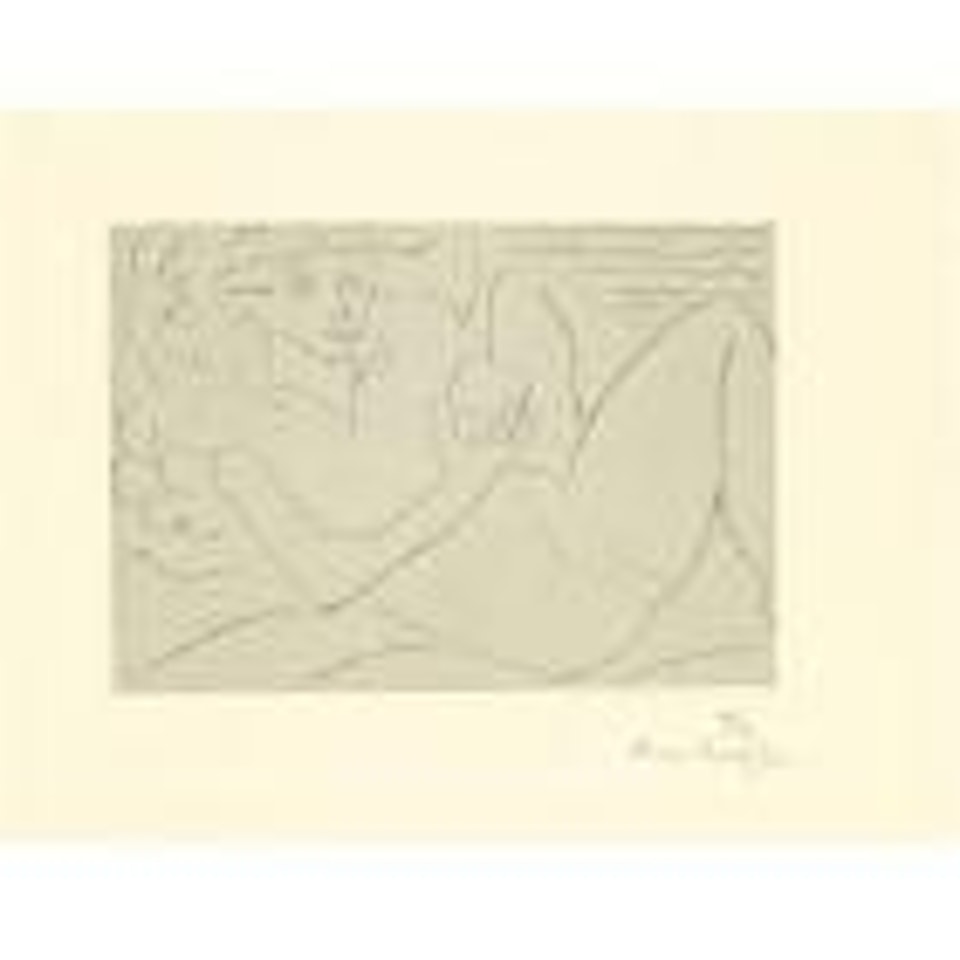 Figure Reposant Sur Un Coussin En Forme De Petales (D. 261) by Henri Matisse