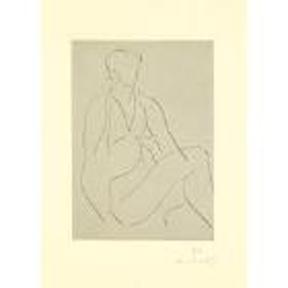 Jeune Femme Assise, Robe Sans Manches (D. 267) by Henri Matisse