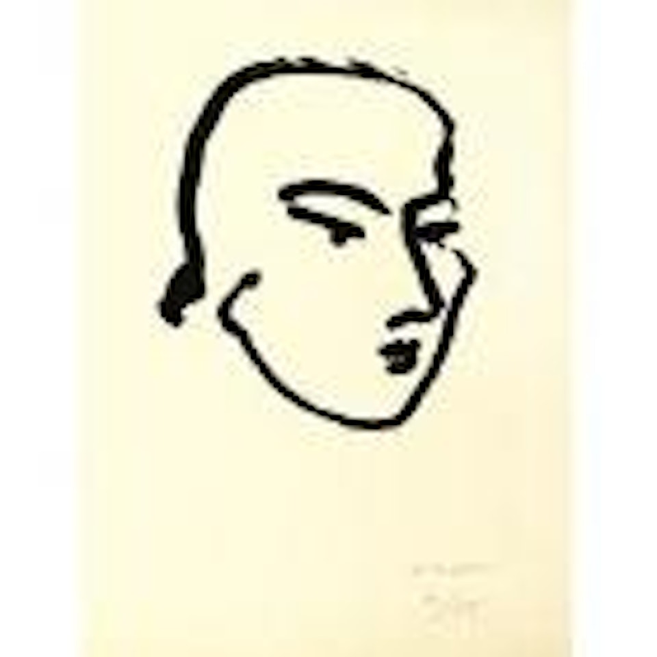 Nadia. Visage Aux Yeux Obliques (D. 803) by Henri Matisse