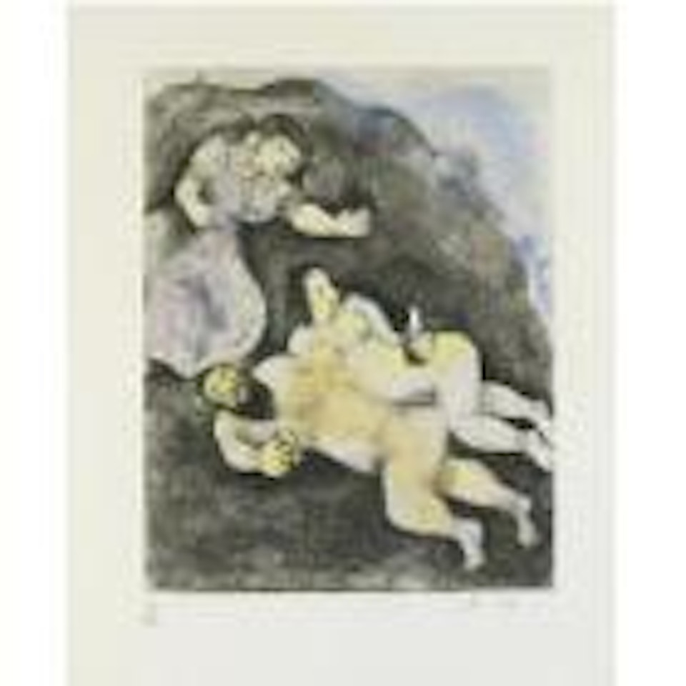 The Bible: Lot And His Daughters (See C.b. 30) by Marc Chagall
