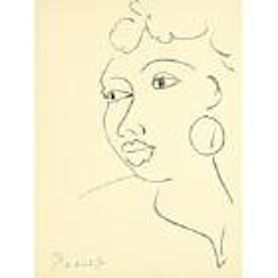 Haïtienne A La Boucle D'oreille (D. 568) by Henri Matisse