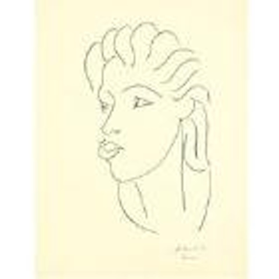 Chinoise Aux Cheveux Stries (D. 624) by Henri Matisse