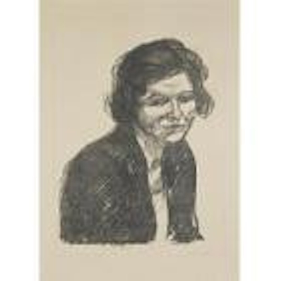 Woman With A Black Shawl (Woll 642) by Edvard Munch