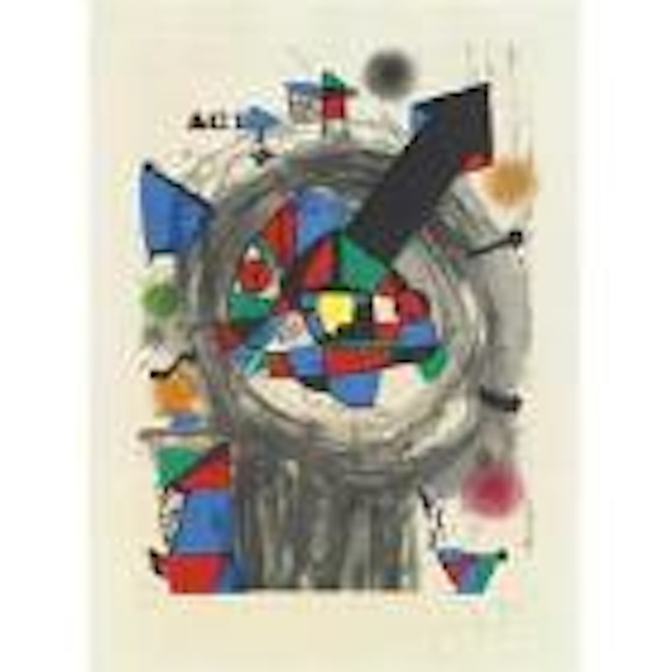 Personnage A La Fleche Noire (D. 971) by Joan Miró
