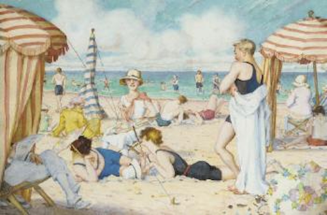 At the beach by Konstantin Somov