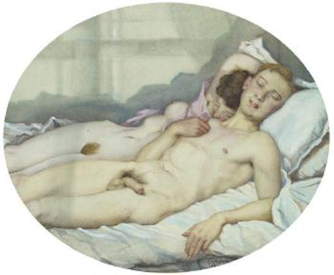 The lovers by Konstantin Somov