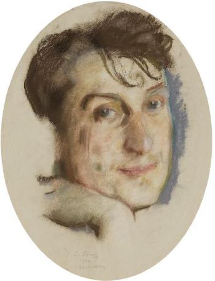 Portrait of M G Lukianov by Konstantin Somov