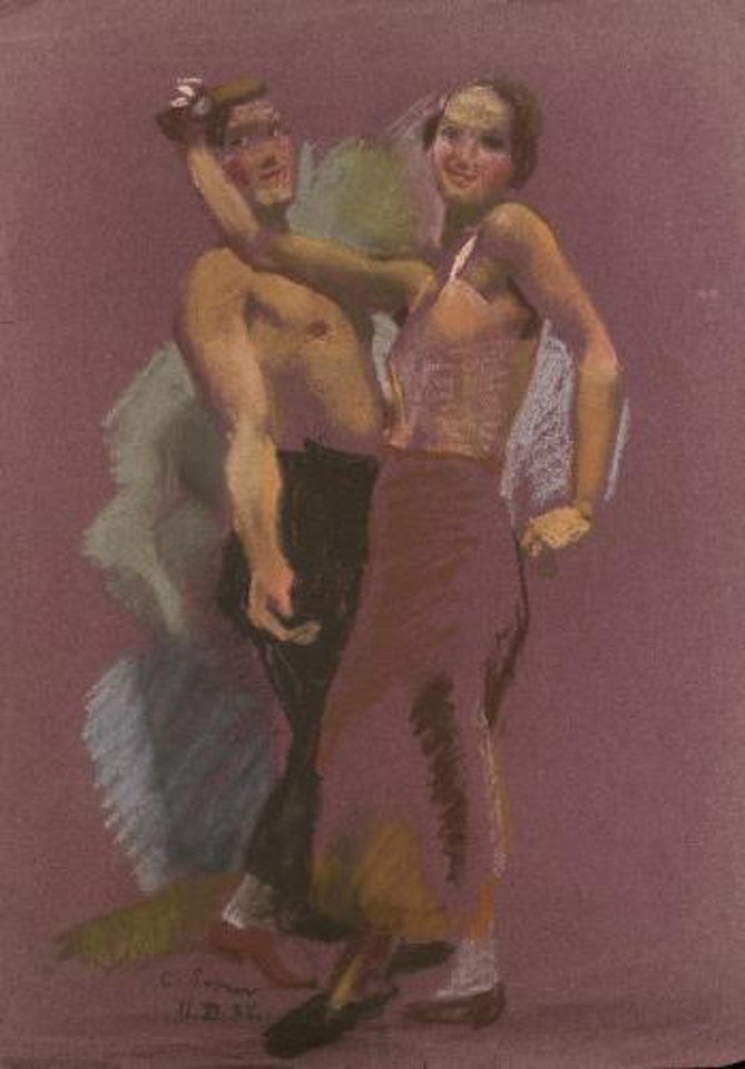 A dancing couple by Konstantin Somov