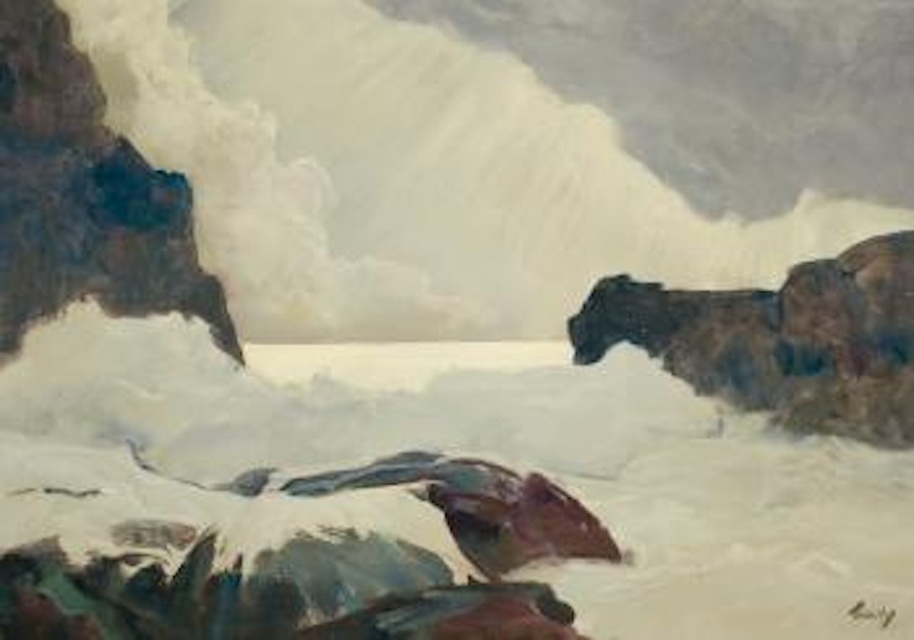 Sunlight through the clouds by Frederick Judd Waugh