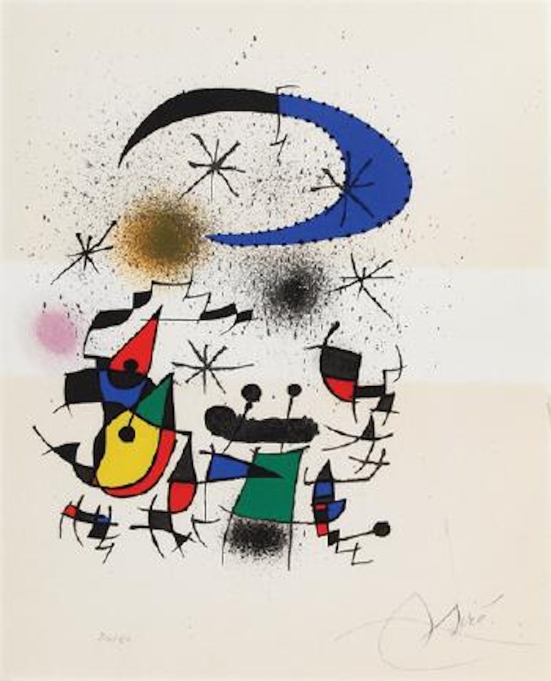 Petite fete de nuit by Joan Miró