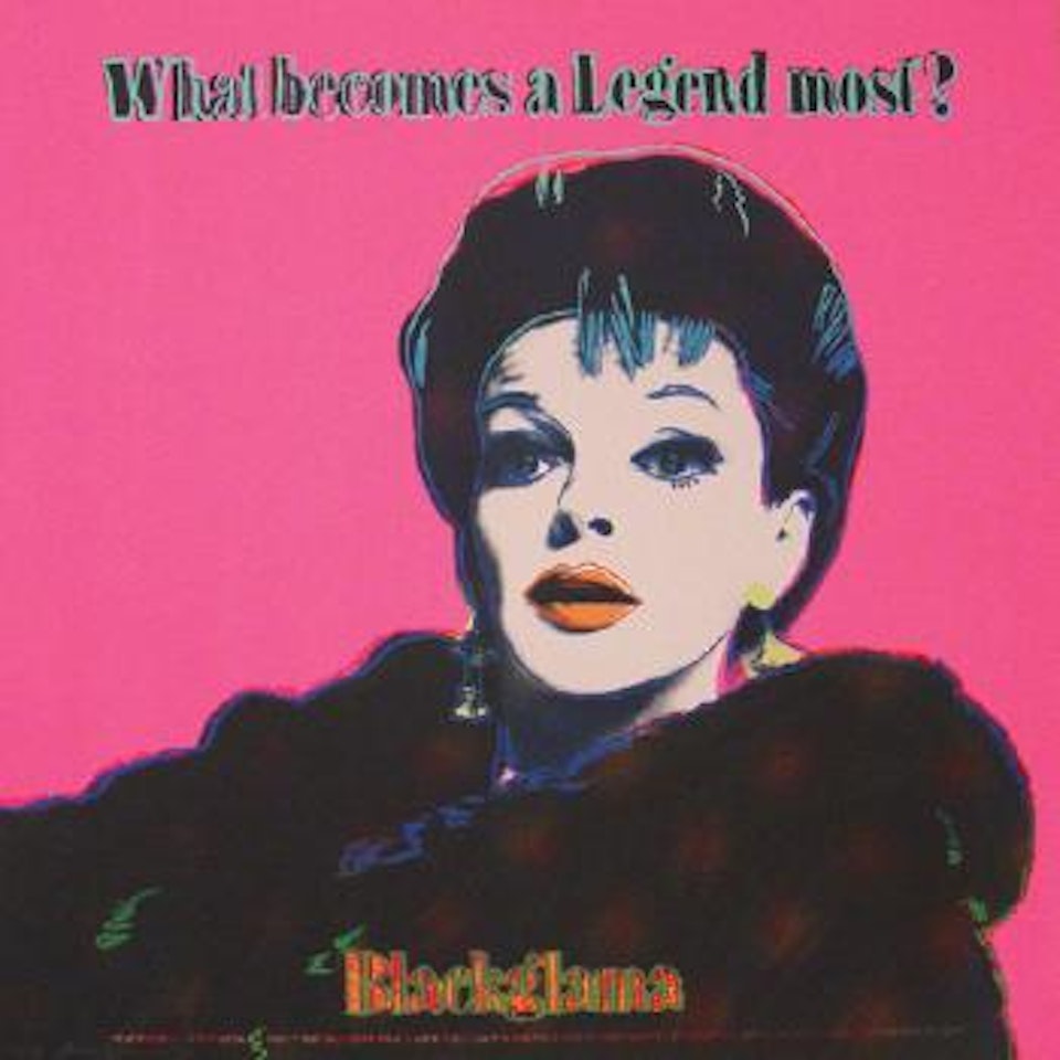 Blackglama (Judy Garland) by Andy Warhol