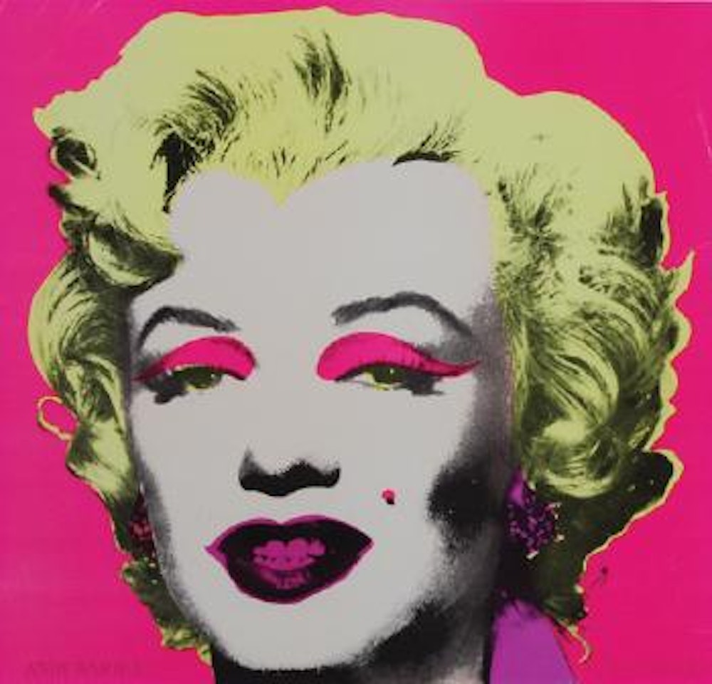 Marilyn invitation by Andy Warhol