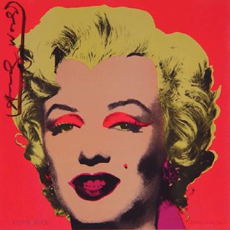 Marilyn invitation by Andy Warhol