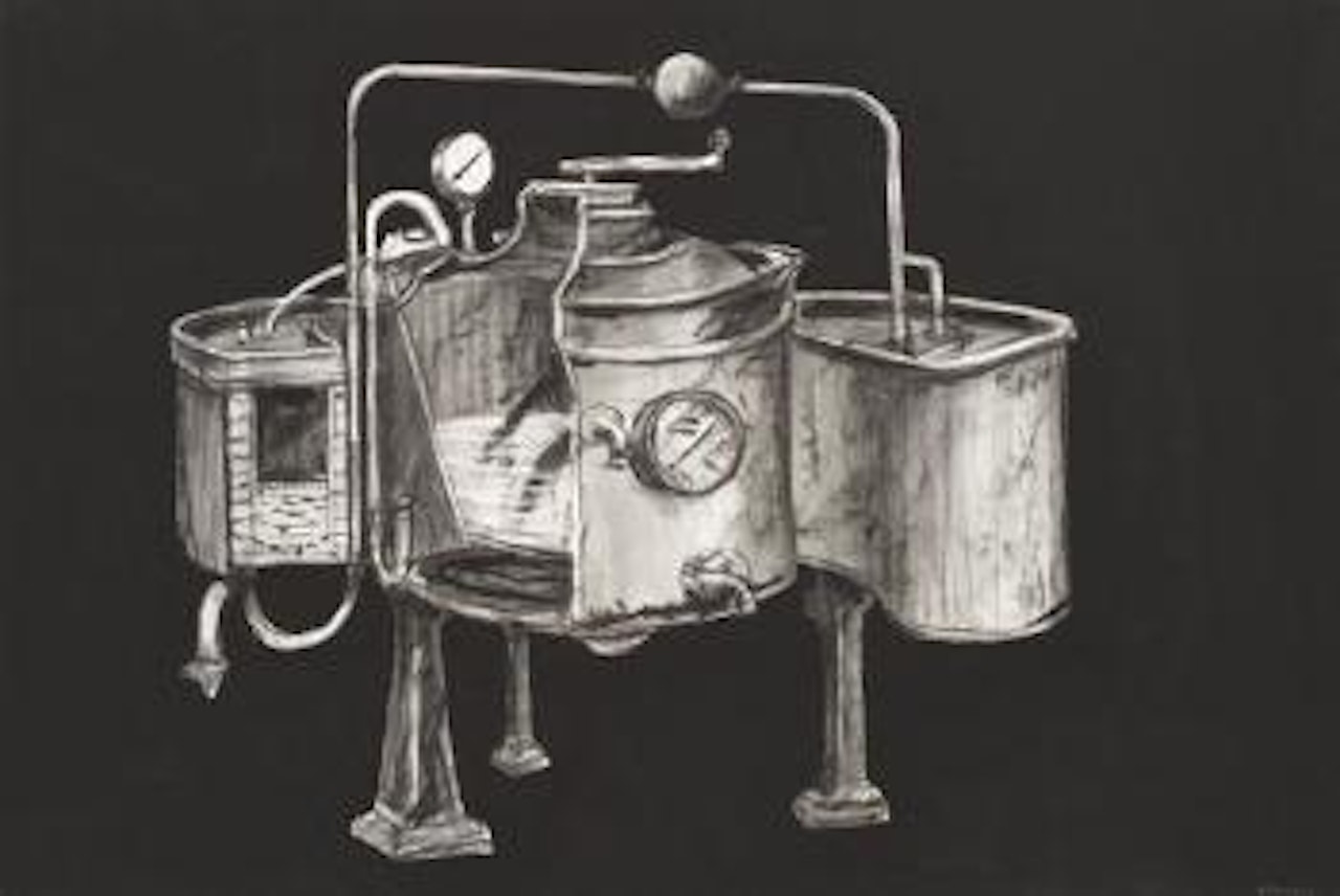 Drawing from Zeno Writing (Object-Pressure Plant) by William Kentridge