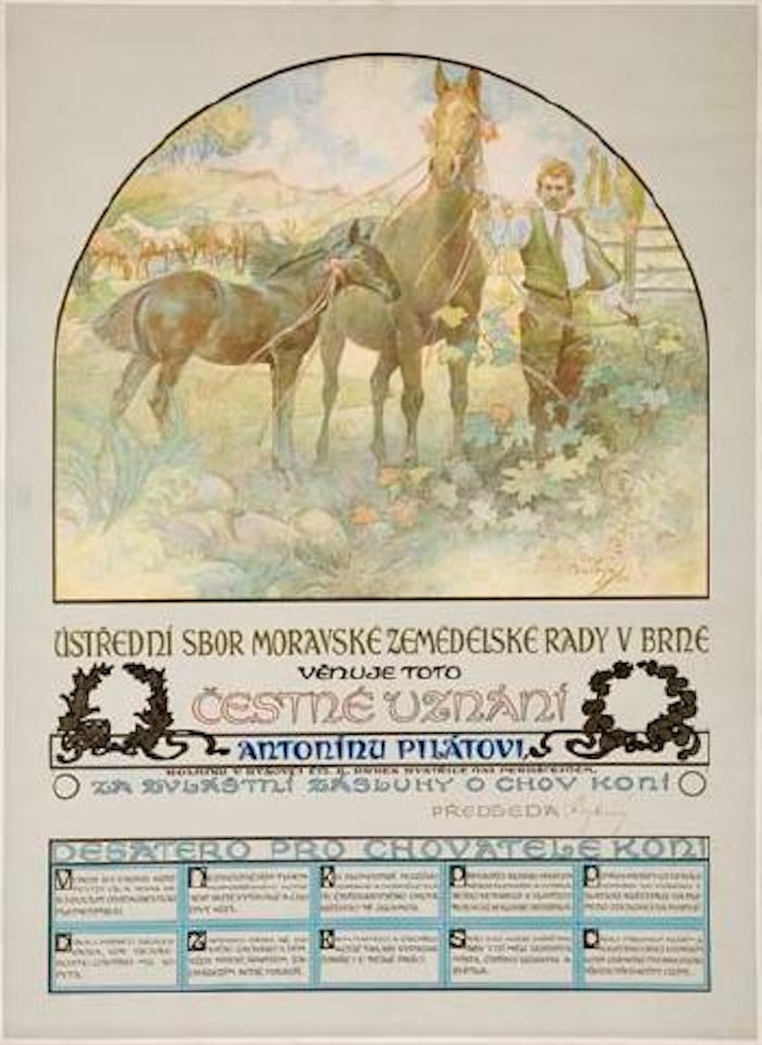 Cestne uznani by Alphonse Mucha