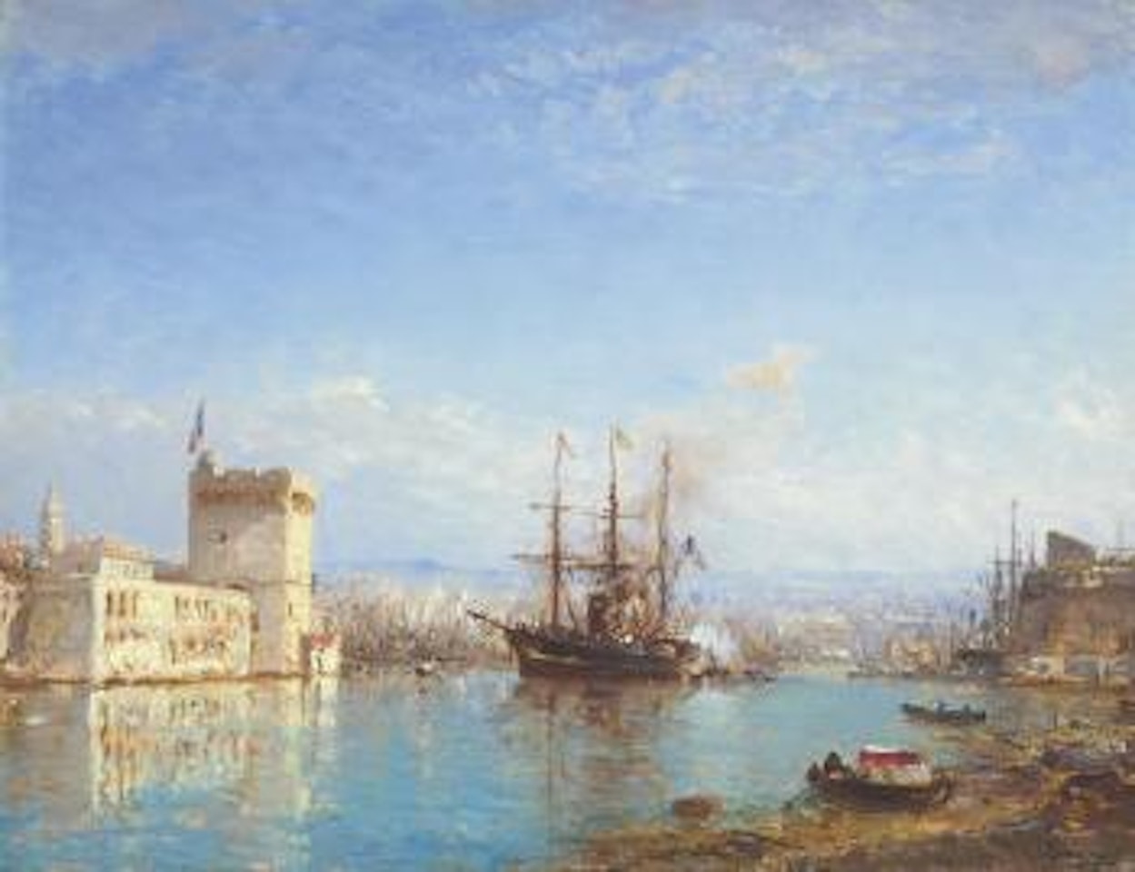 Le port de Marseille by Félix Ziem