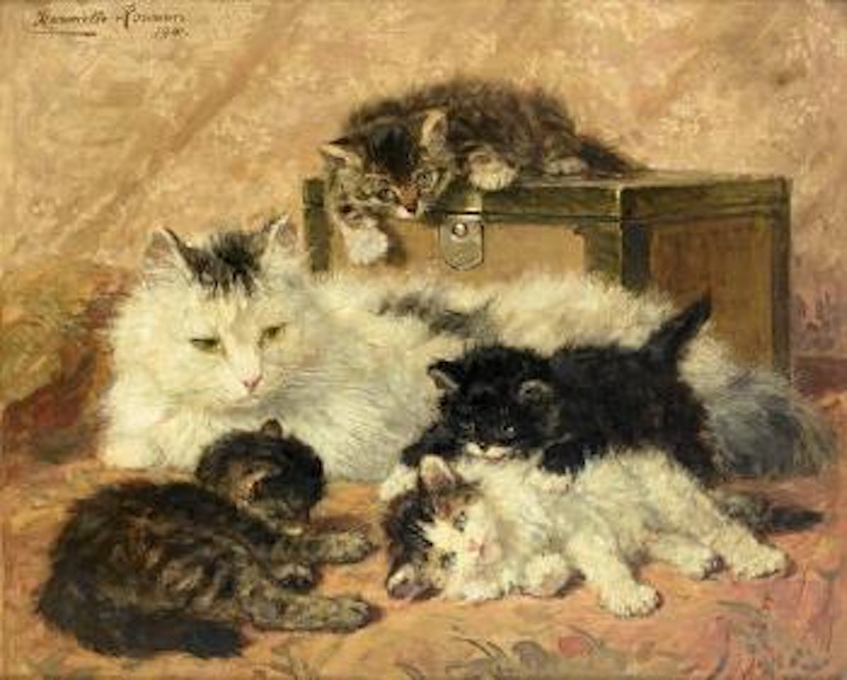 Remembrance of happy days by Henriette Ronner-Knip