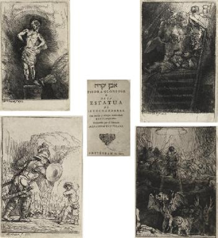 Four Illustrations to a Spanish Book (B., Holl. 36; H. 284) by Attributed to Rembrandt Harmensz van Rijn
