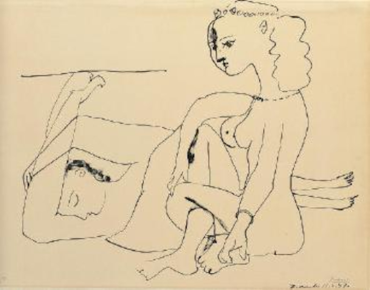 Femmes sur la Plage (B. 452; M. 101) by Pablo Picasso