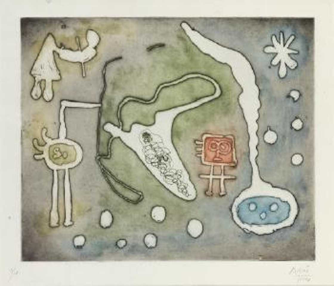 Série II: One plate (D. 84) by Joan Miró