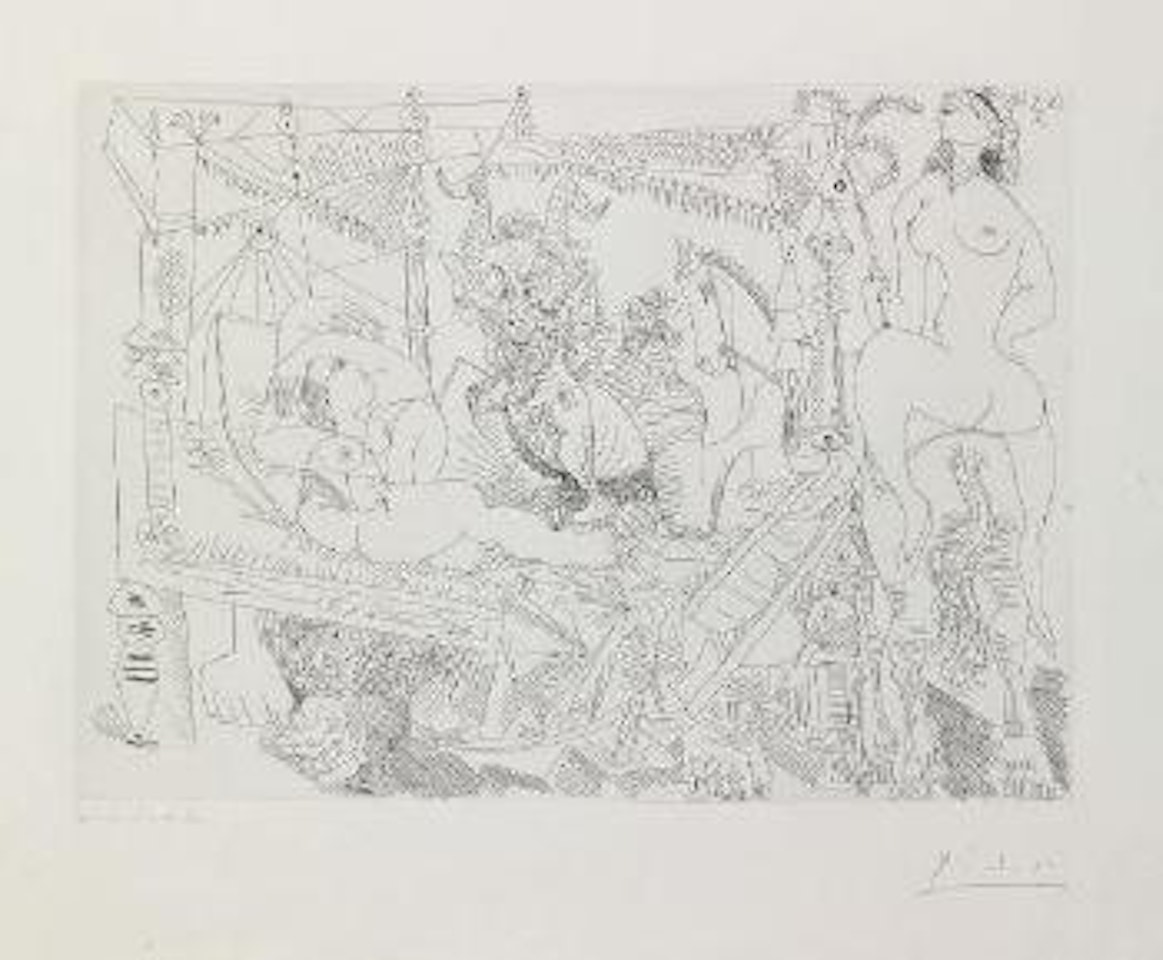 Fantaisie dans le Genre du Rêve de Füssli, from Séries 347 (B. 1536; Ba. 1552 II Bb2) by Pablo Picasso