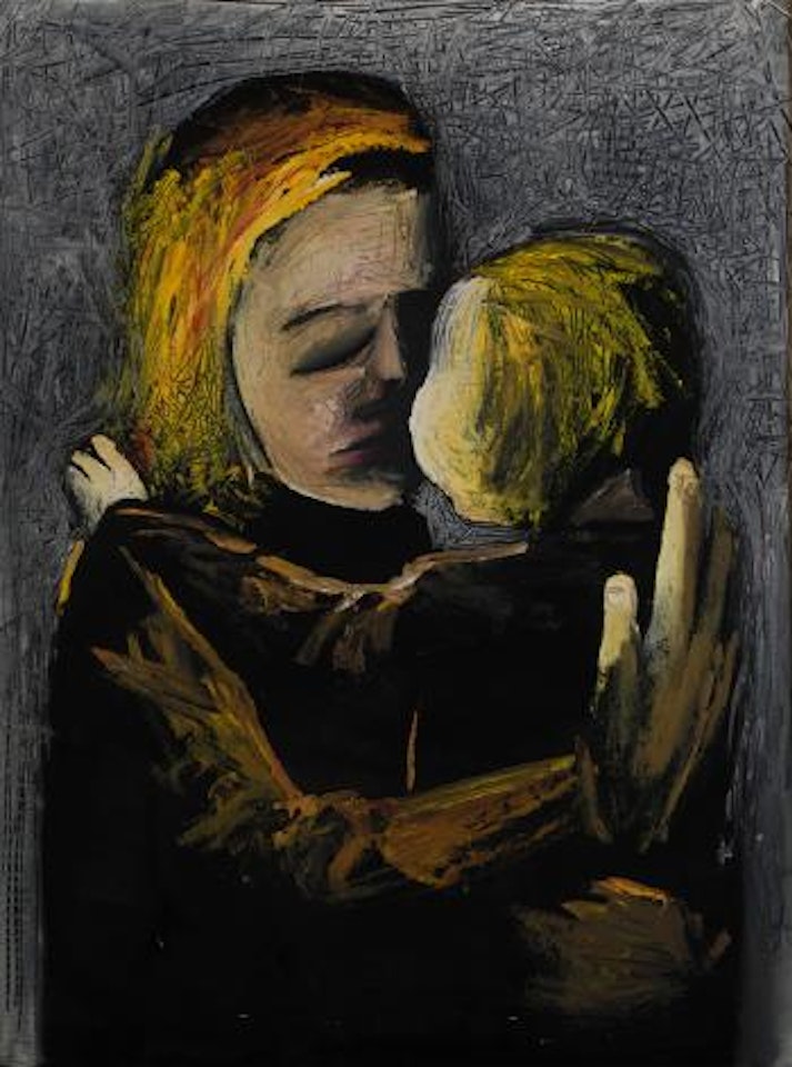 Mother and daughter by Charles Blackman