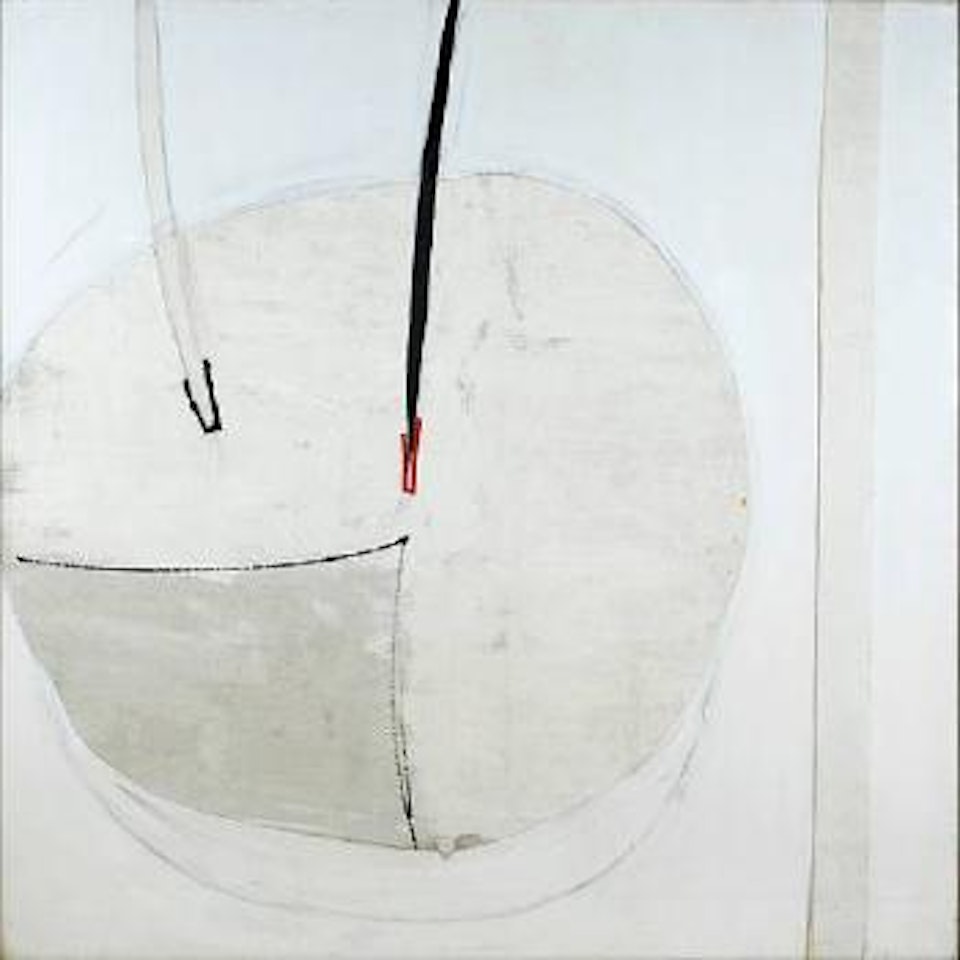 Linen, white and red by Terry Frost