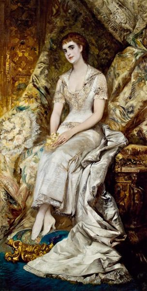 Porträt der Bianca Freiin von Teschenberg by Hans Makart